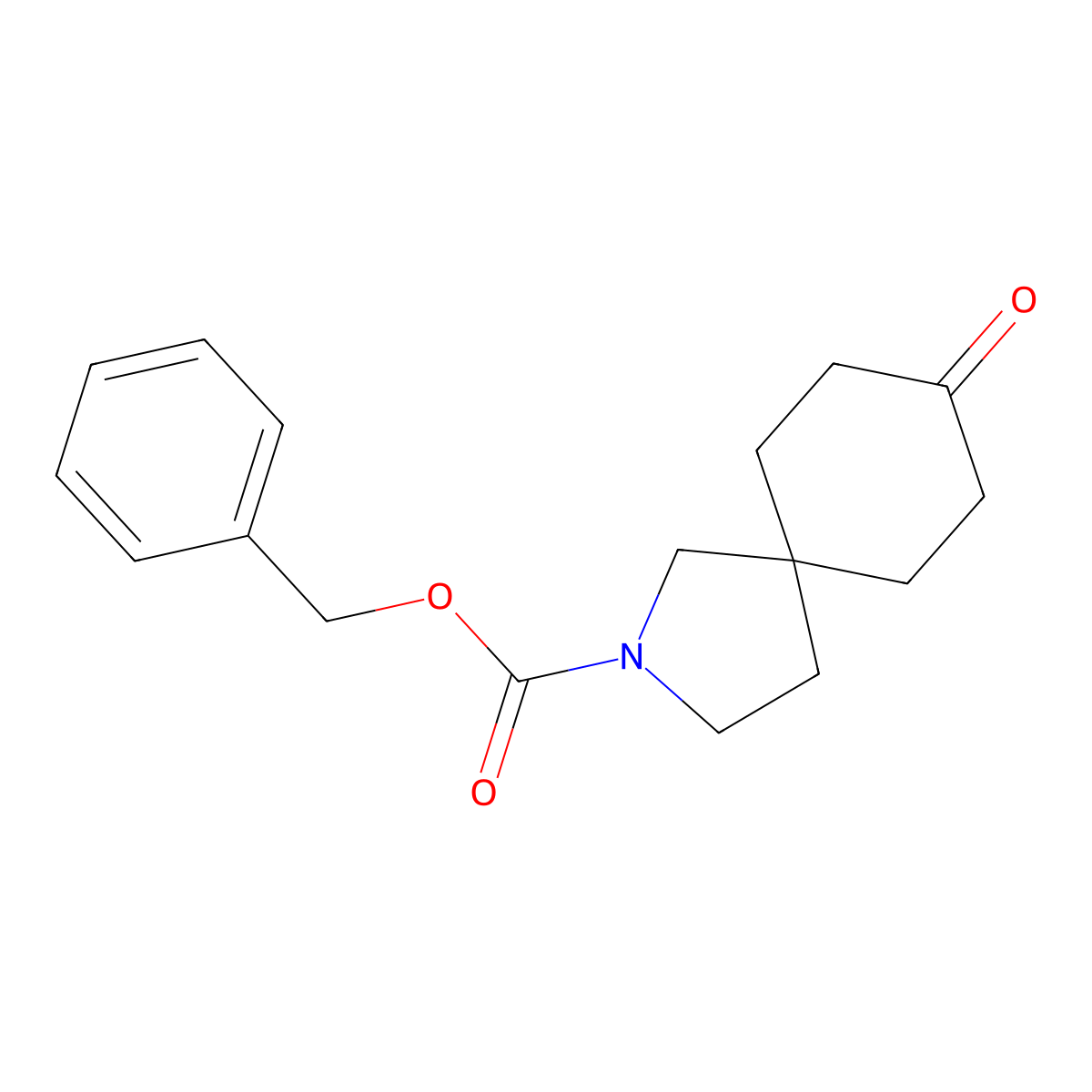 Benzyl 8-oxo-2-azaspiro[4.5]decane-2-carboxylate molecular structure, CAS 1823856-46-7