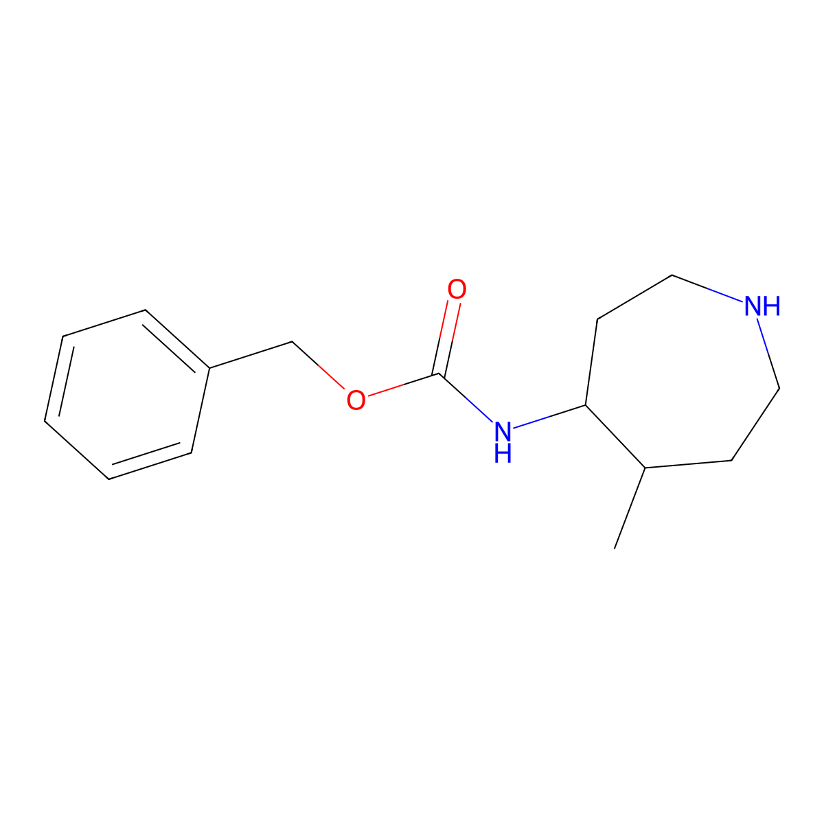 Benzyl (5-methylazepan-4-yl)carbamate molecular structure, CAS 1823856-80-9