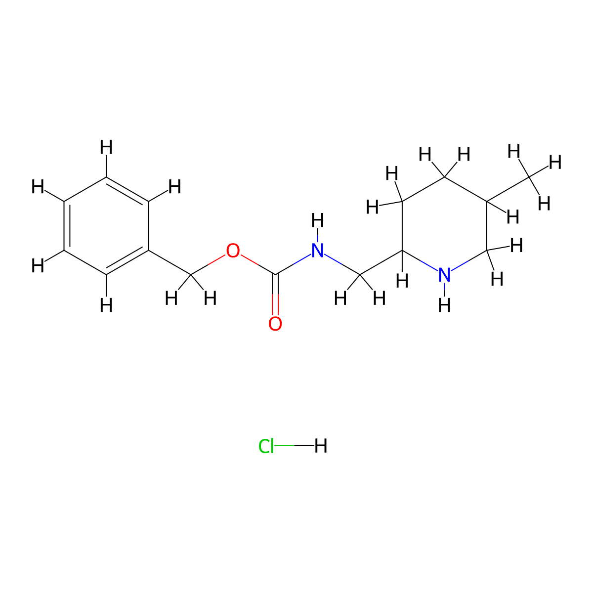 Benzyl ((5-methylpiperidin-2-yl)methyl)carbamate hydrochloride molecular structure, CAS 1823856-87-6