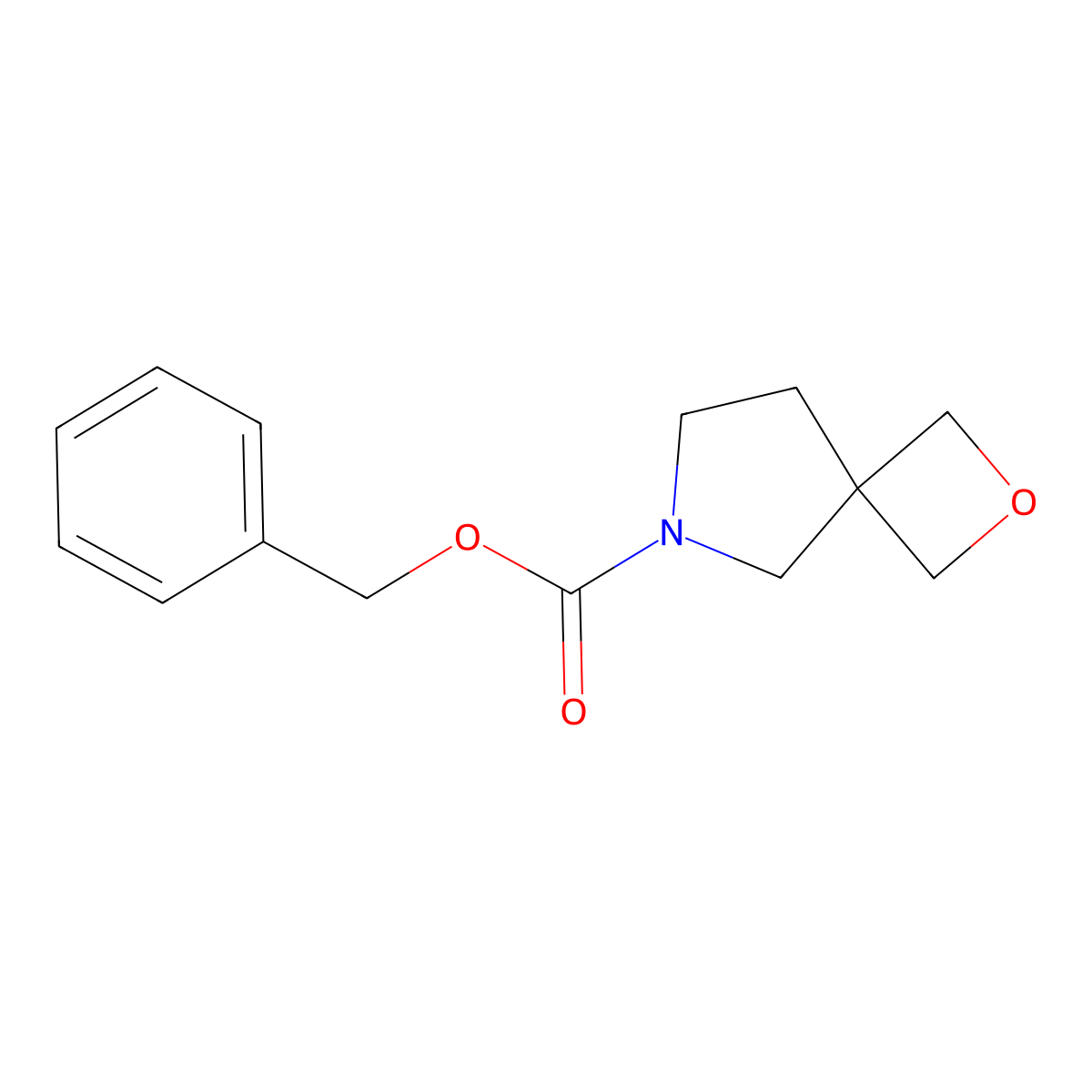 Benzyl 2-oxa-6-azaspiro[3.4]octane-6-carboxylate molecular structure, CAS 1823862-50-5