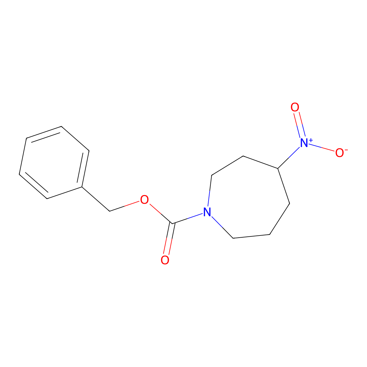 Benzyl 4-nitroazepane-1-carboxylate molecular structure, CAS 1823863-01-9