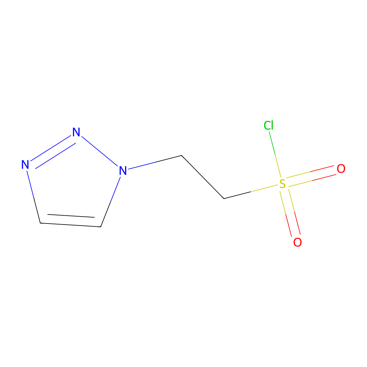 2-(1h-1,2,3-Triazol-1-yl)ethane-1-sulfonyl chloride molecular structure, CAS 1823865-77-5