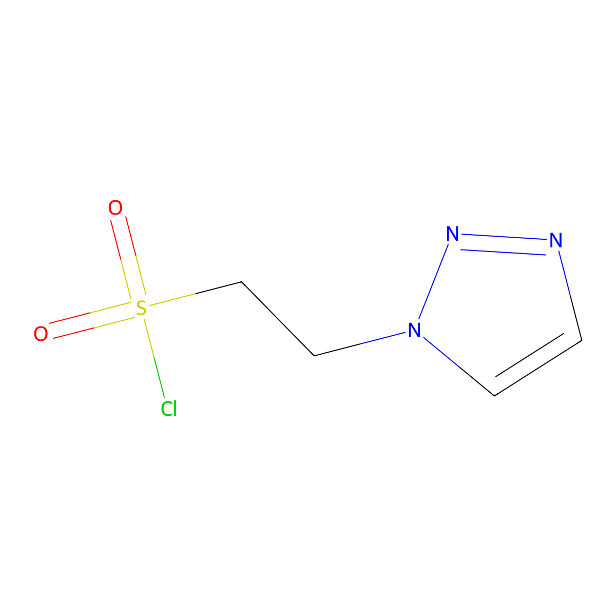 2-(1h-1,2,3-Triazol-1-yl)ethane-1-sulfonyl chloride molecular structure, CAS 1823865-77-5
