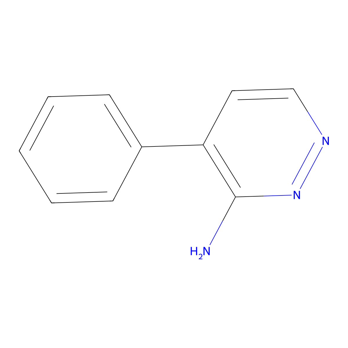 3-Pyridazinamine, 4-phenyl- molecular structure, CAS 1823867-61-3