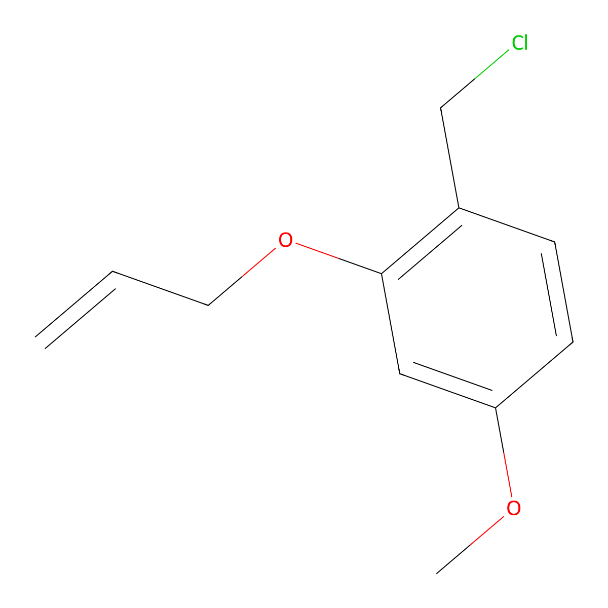 2-(Allyloxy)-4-methoxybenzyl Chloride molecular structure, CAS 1823868-00-3