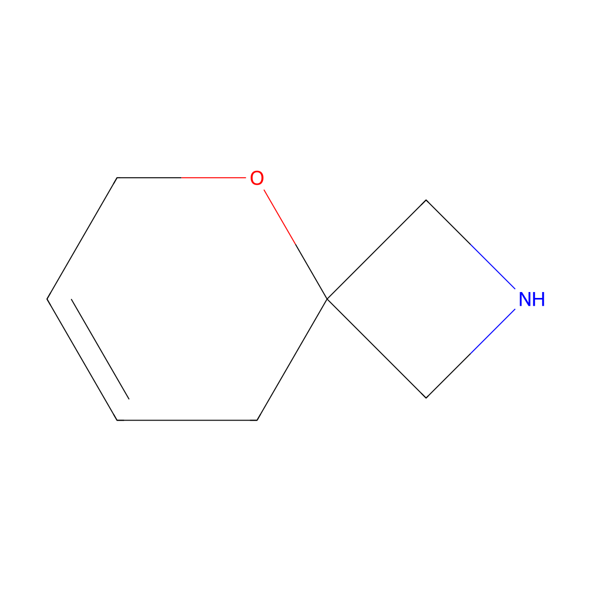 5-Oxa-2-azaspiro[3.5]non-7-ene molecular structure, CAS 1823868-99-0