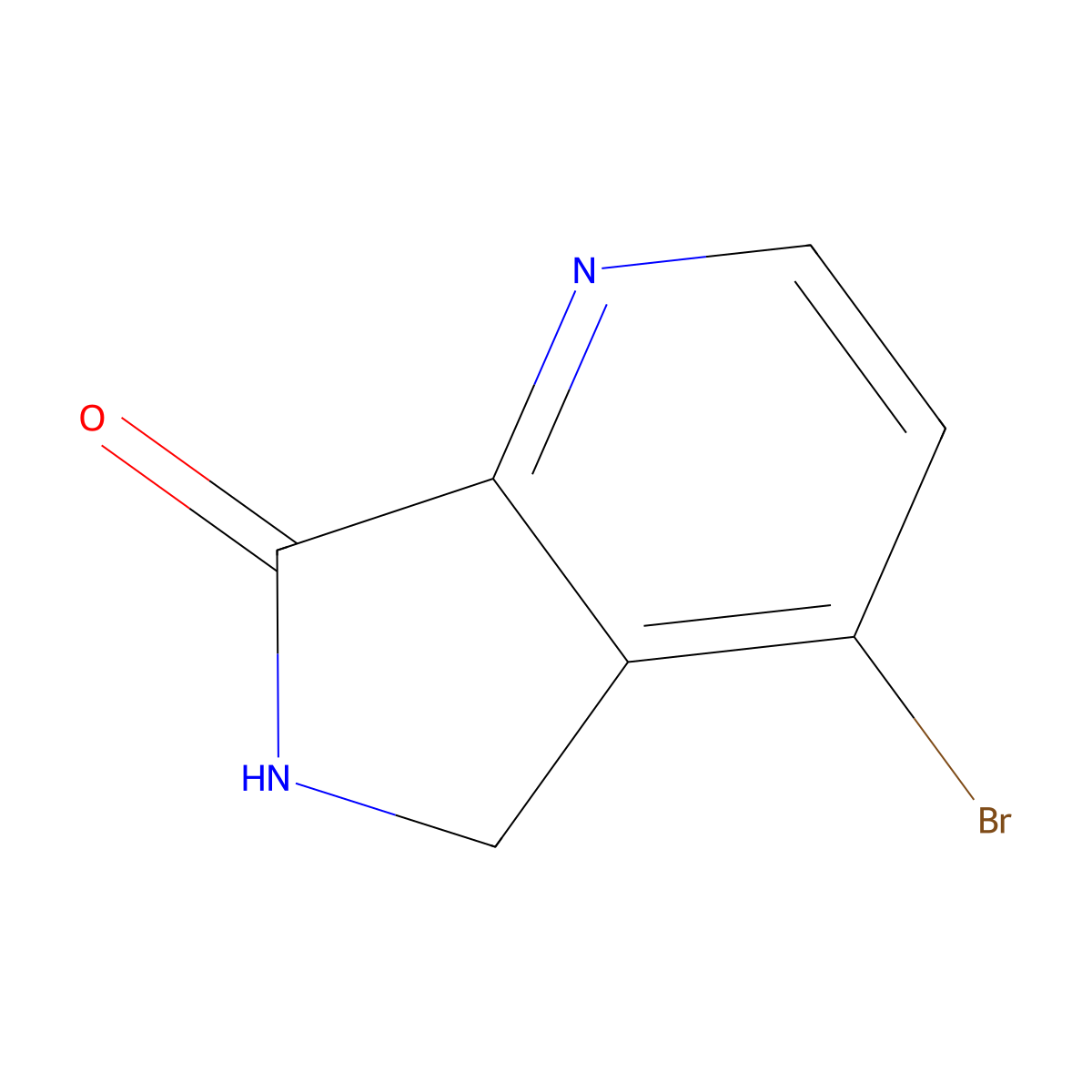 4-bromo-5,6-dihydro-7H-pyrrolo(3,4-b)pyridin-7-one molecular structure, CAS 1823870-64-9