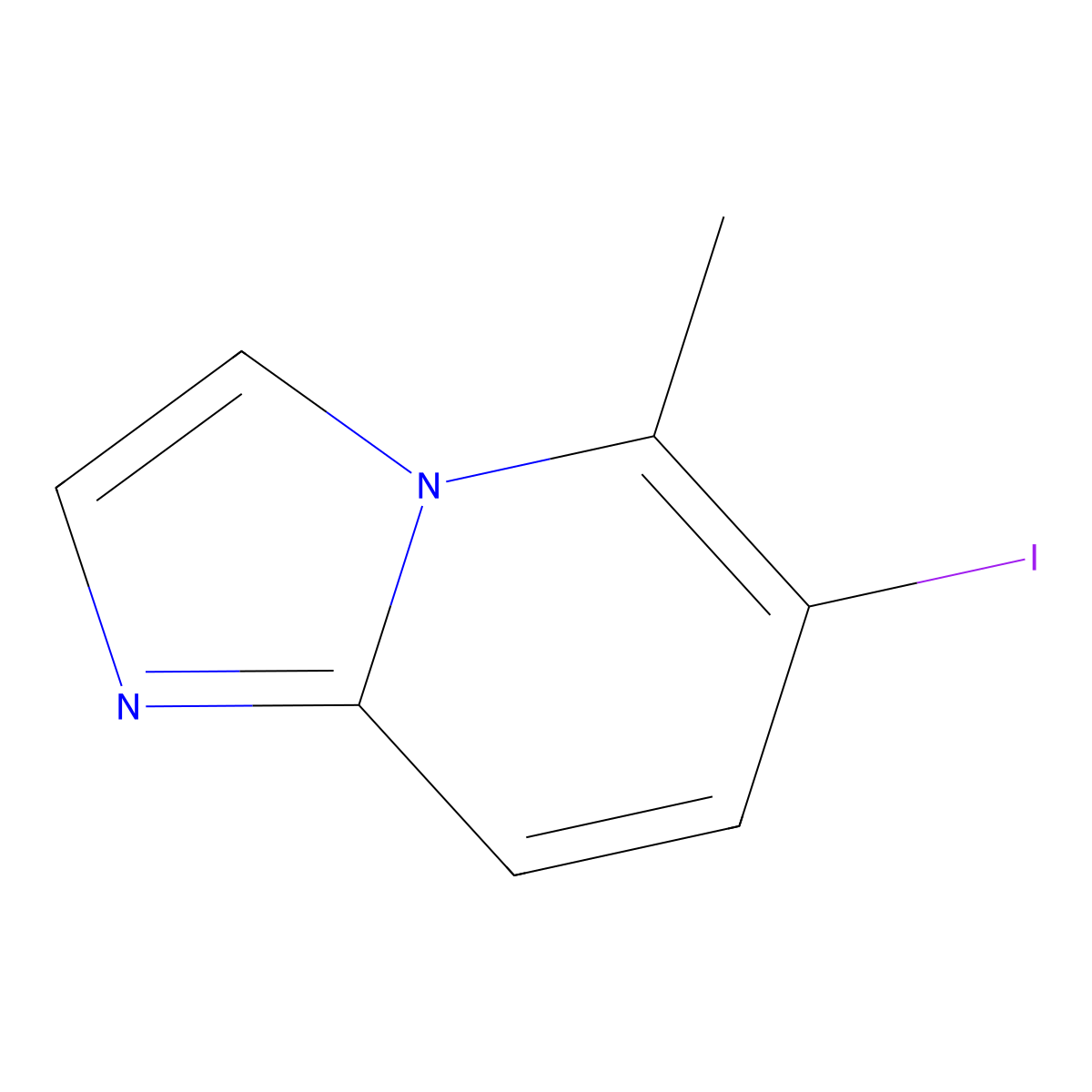 6-Iodo-5-methylimidazo[1,2-a]pyridine molecular structure, CAS 1823870-96-7