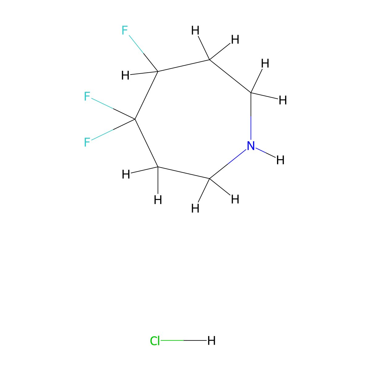 4,4,5-Trifluoroazepane hydrochloride molecular structure, CAS 1823871-41-5