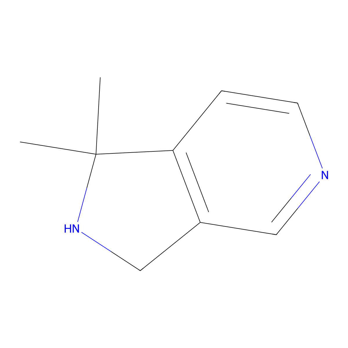 1,1-Dimethyl-2,3-dihydro-1H-pyrrolo[3,4-C]pyridine molecular structure, CAS 1823871-75-5