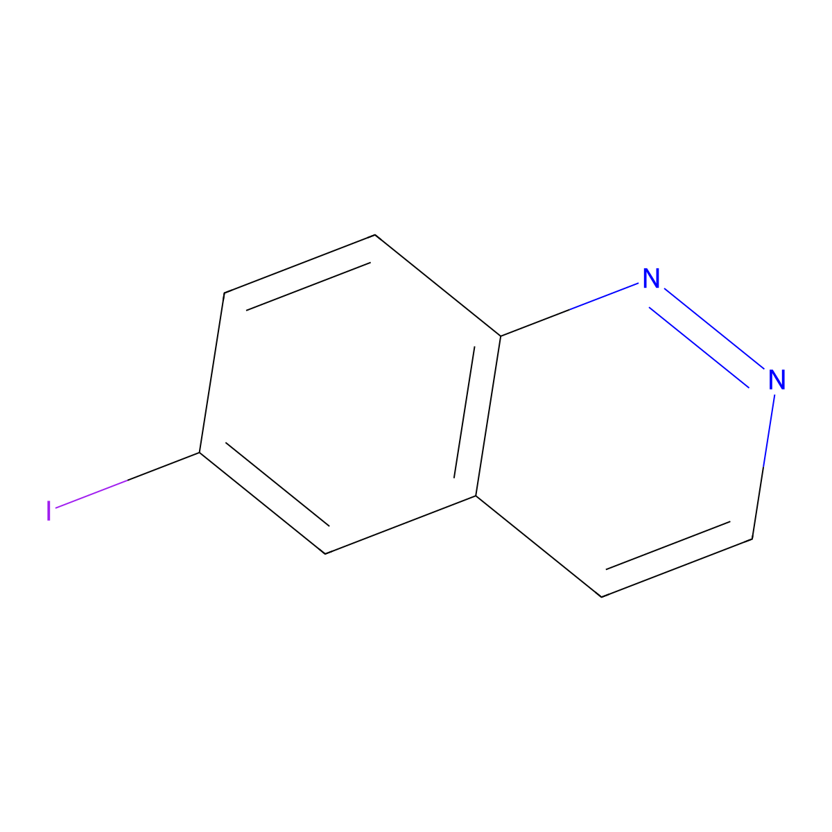 6-Iodocinnoline molecular structure, CAS 1823872-55-4