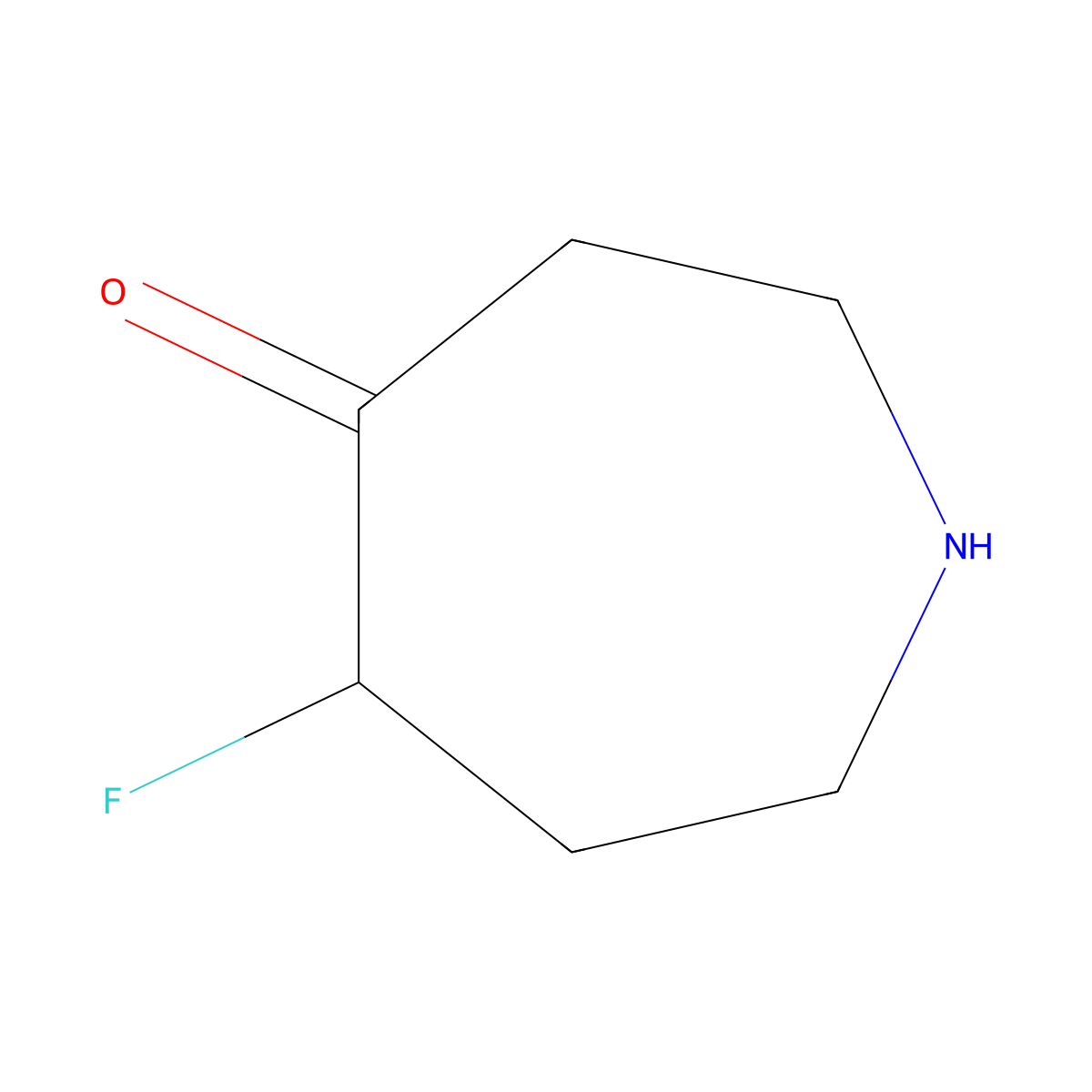 4H-Azepin-4-one, 5-fluorohexahydro- molecular structure, CAS 1823872-69-0