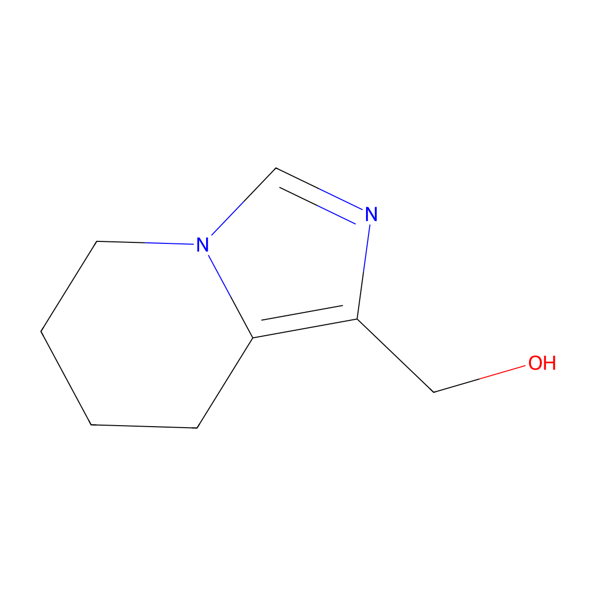 (5,6,7,8-Tetrahydroimidazo[1,5-a]pyridin-1-yl)methanol molecular structure, CAS 1823872-82-7