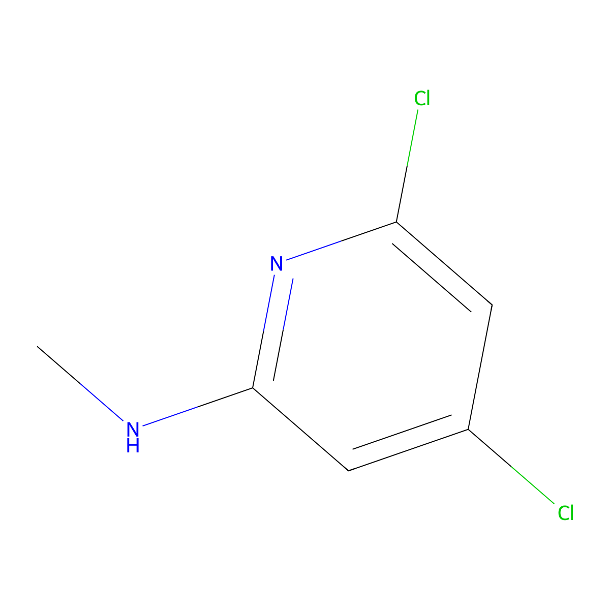 4,6-Dichloro-N-methylpyridin-2-amine molecular structure, CAS 1823874-30-1
