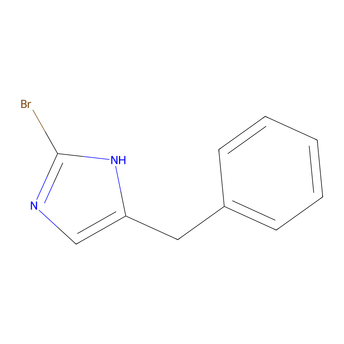 4-benzyl-2-bromo-1H-imidazole molecular structure, CAS 1823875-69-9