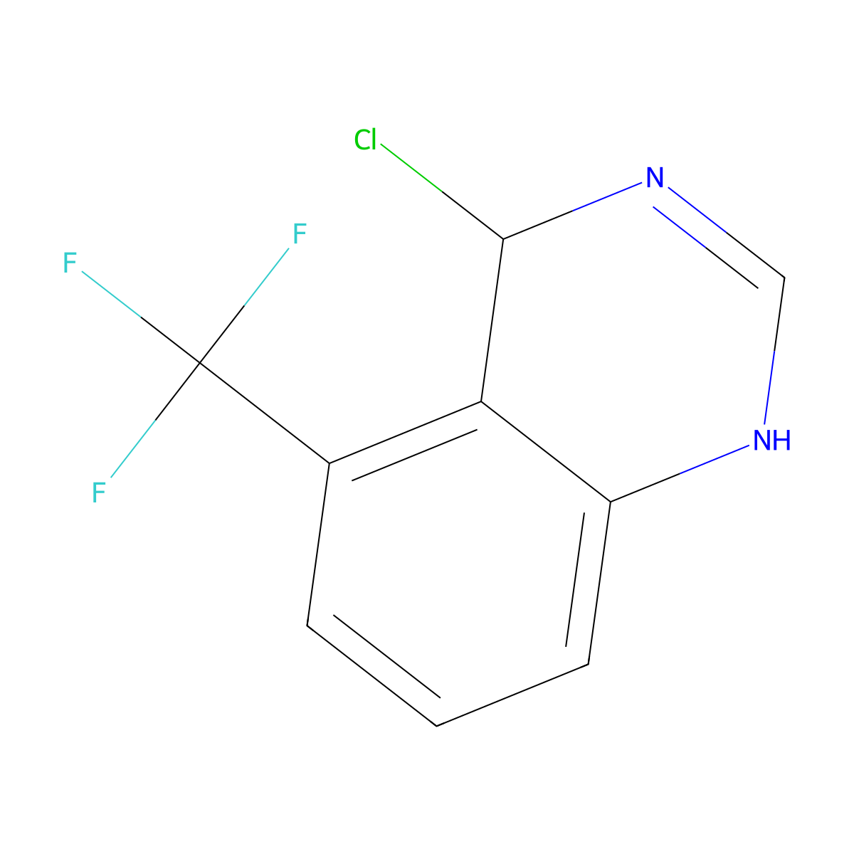 4-Chloro-5-(trifluoromethyl)-3,4-dihydroquinazoline molecular structure, CAS 1823876-81-8