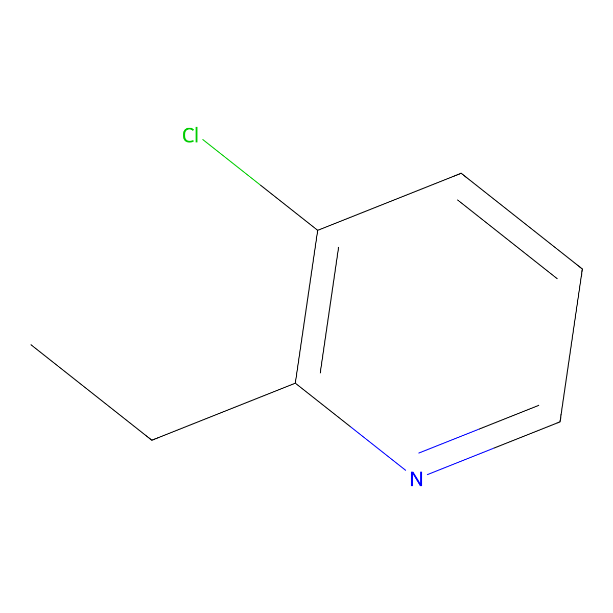 3-Chloro-2-ethylpyridine molecular structure, CAS 1823880-11-0