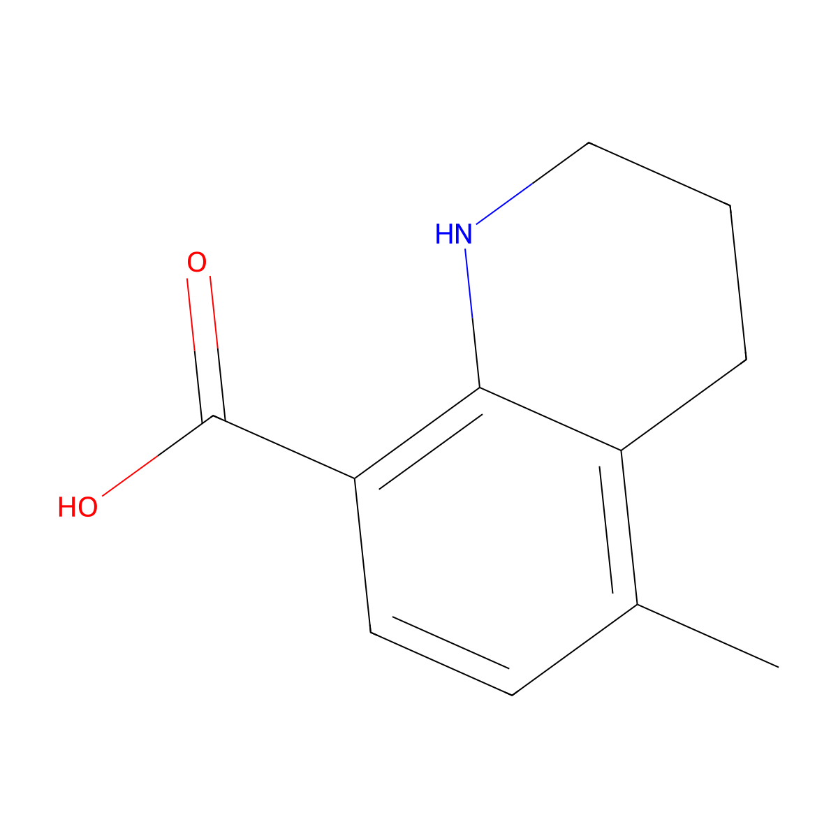 5-Methyl-1,2,3,4-tetrahydroquinoline-8-carboxylic acid molecular structure, CAS 1823883-36-8