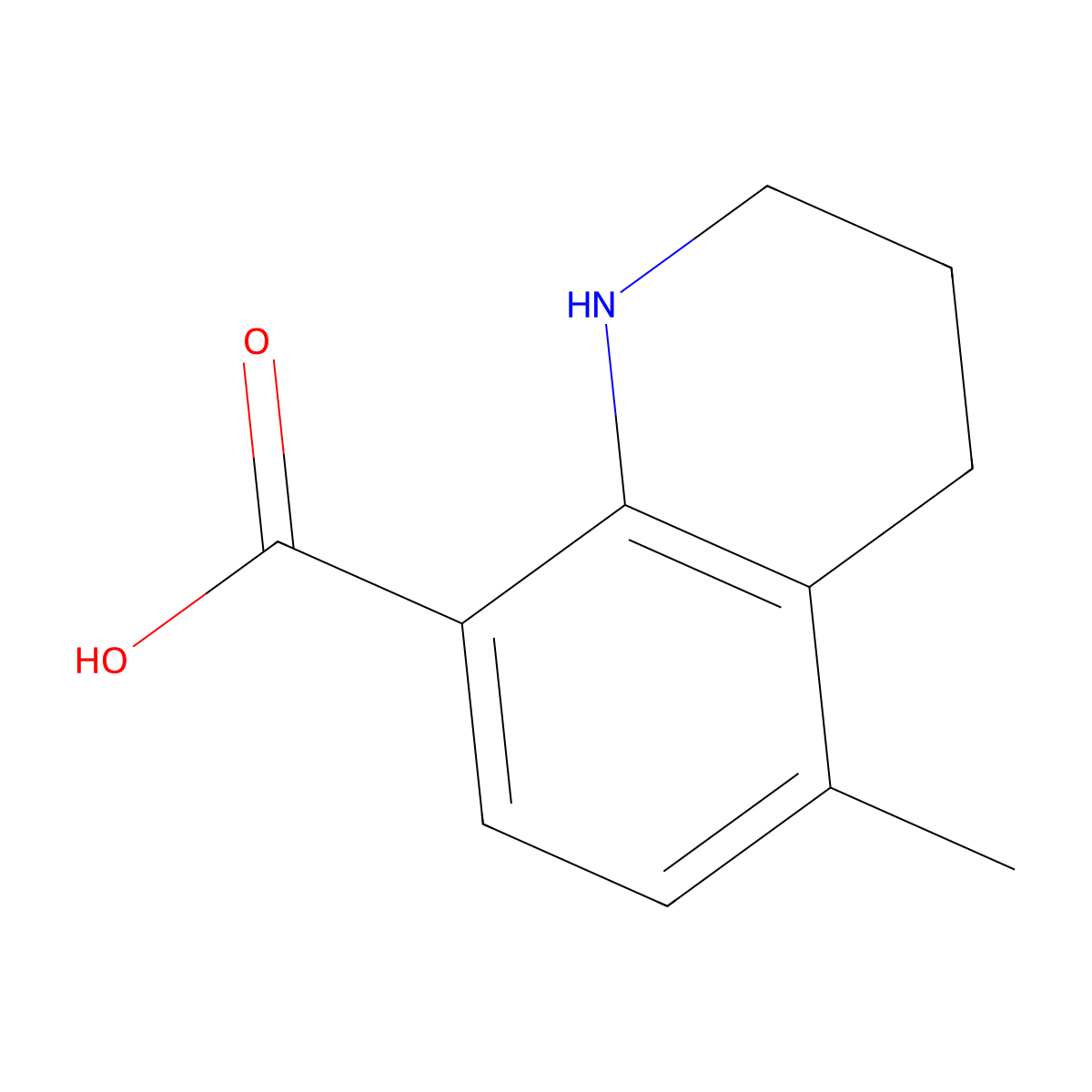 5-Methyl-1,2,3,4-tetrahydroquinoline-8-carboxylic acid molecular structure, CAS 1823883-36-8