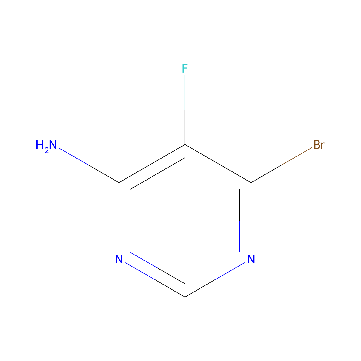6-Bromo-5-fluoropyrimidin-4-amine molecular structure, CAS 1823883-79-9