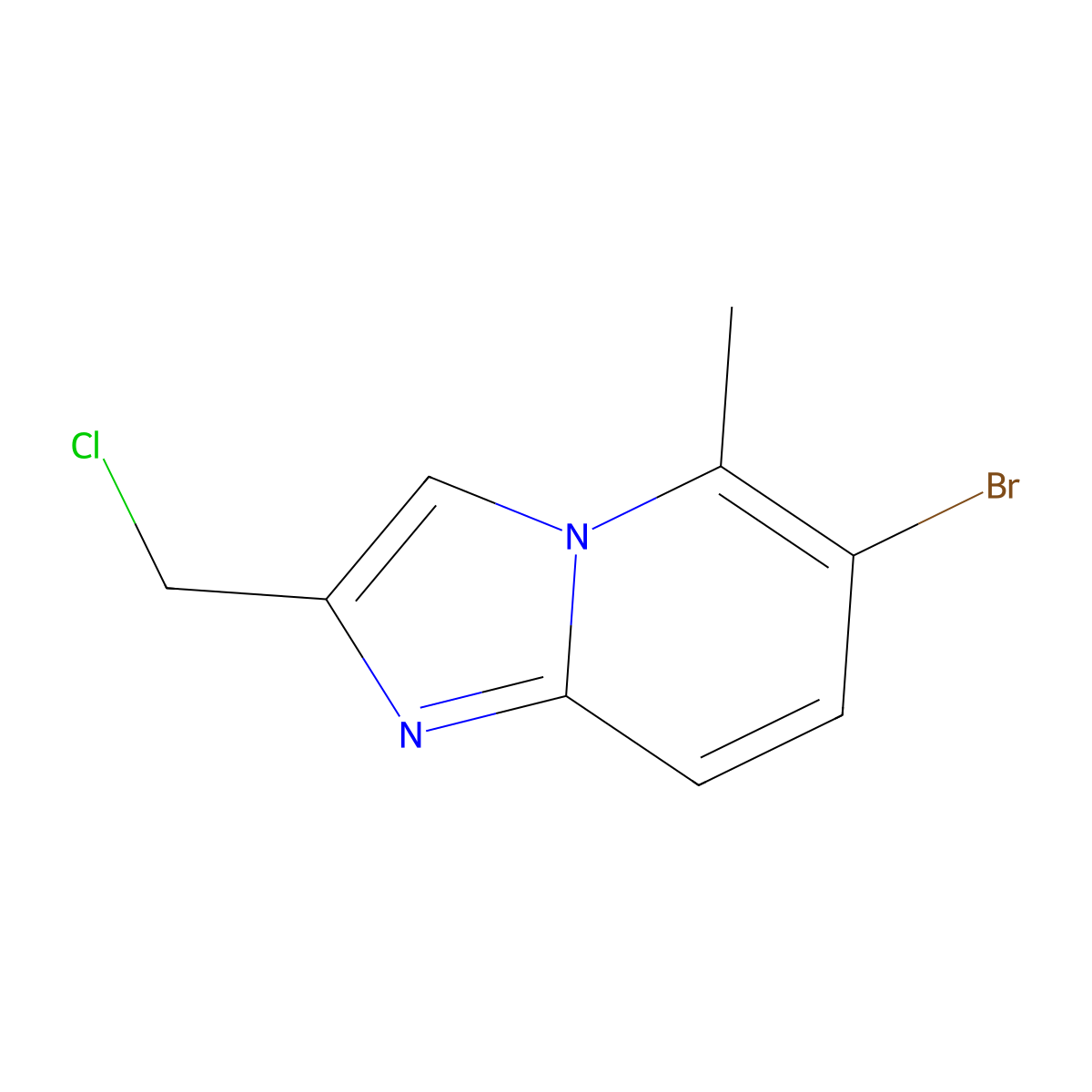 6-Bromo-2-(chloromethyl)-5-methylimidazo[1,2-A]pyridine molecular structure, CAS 1823884-05-4