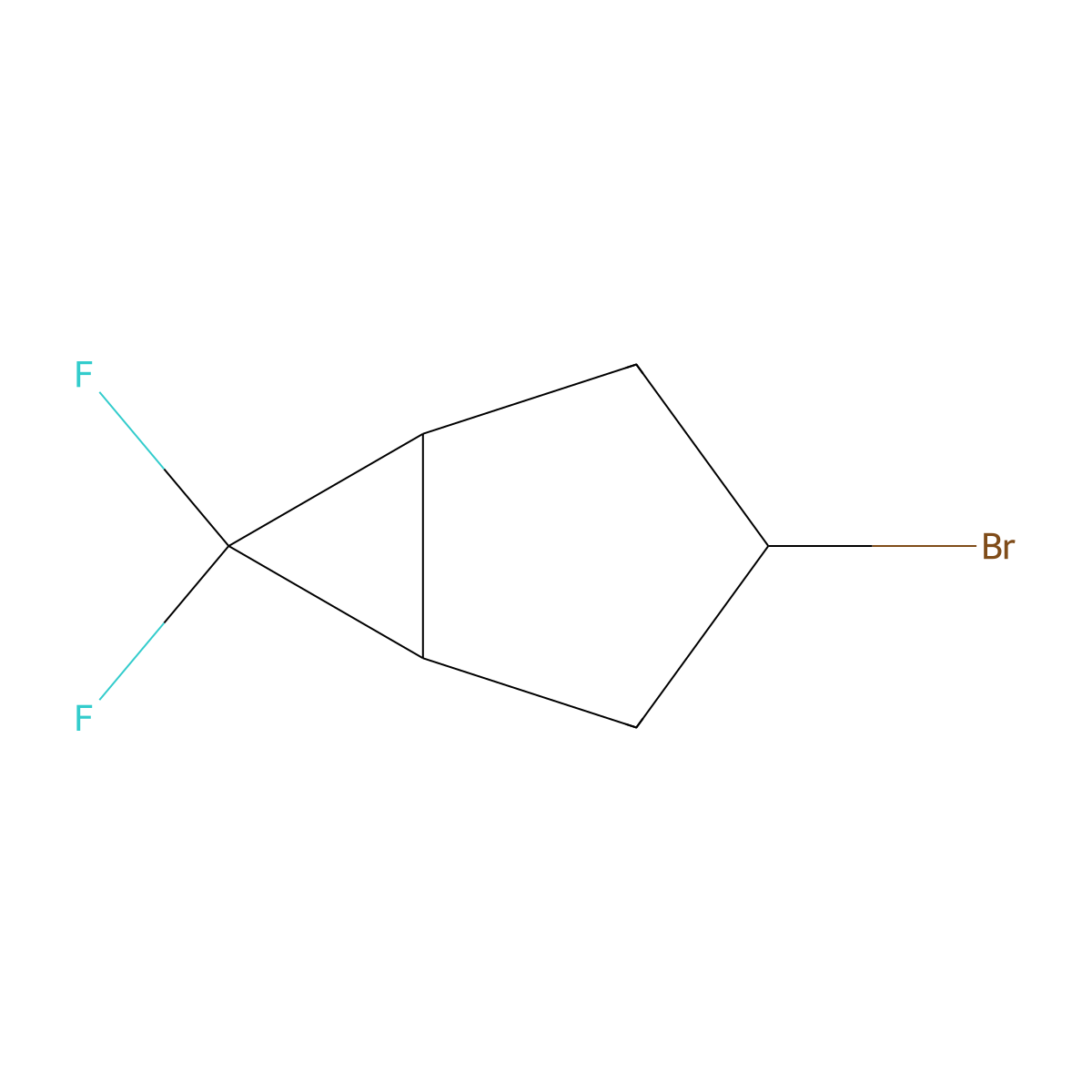 3-Bromo-6,6-difluorobicyclo[3.1.0]hexane molecular structure, CAS 1823884-56-5