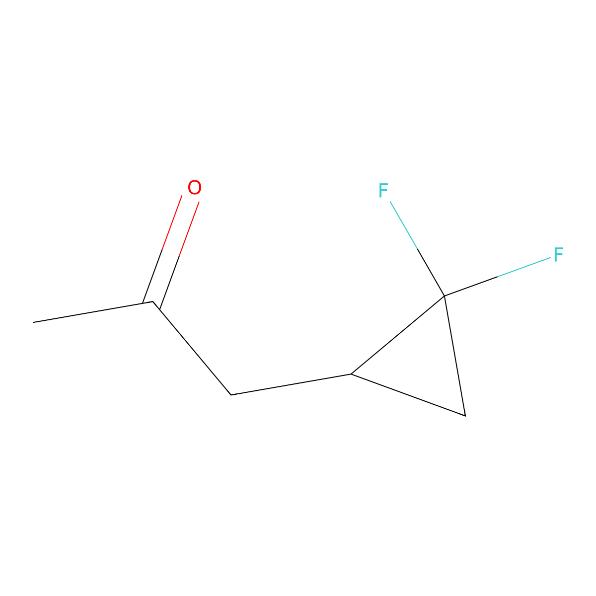1-(2,2-Difluorocyclopropyl)propan-2-one molecular structure, CAS 1823885-42-2