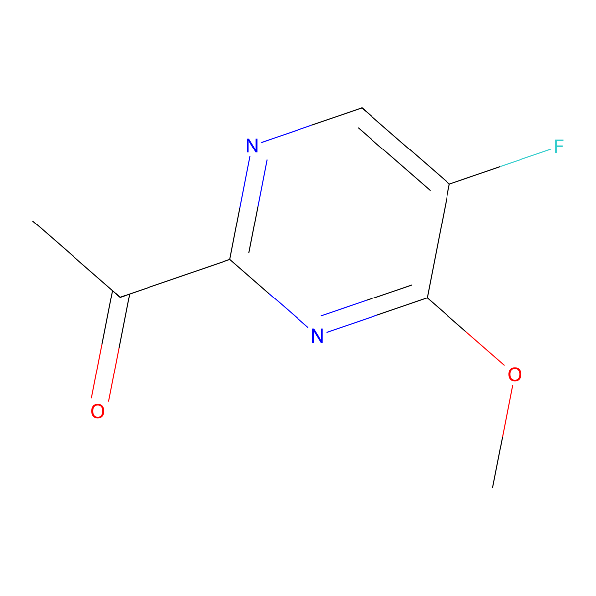 1-(5-Fluoro-4-methoxypyrimidin-2-yl)ethanone molecular structure, CAS 1823885-48-8