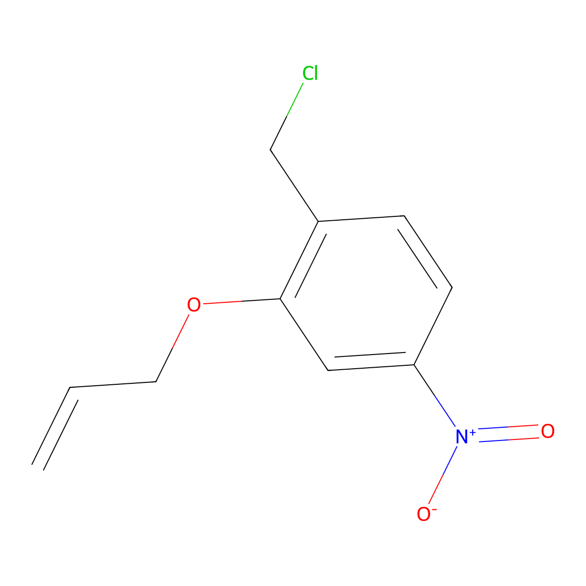 2-(Allyloxy)-4-nitrobenzyl Chloride molecular structure, CAS 1823885-80-8