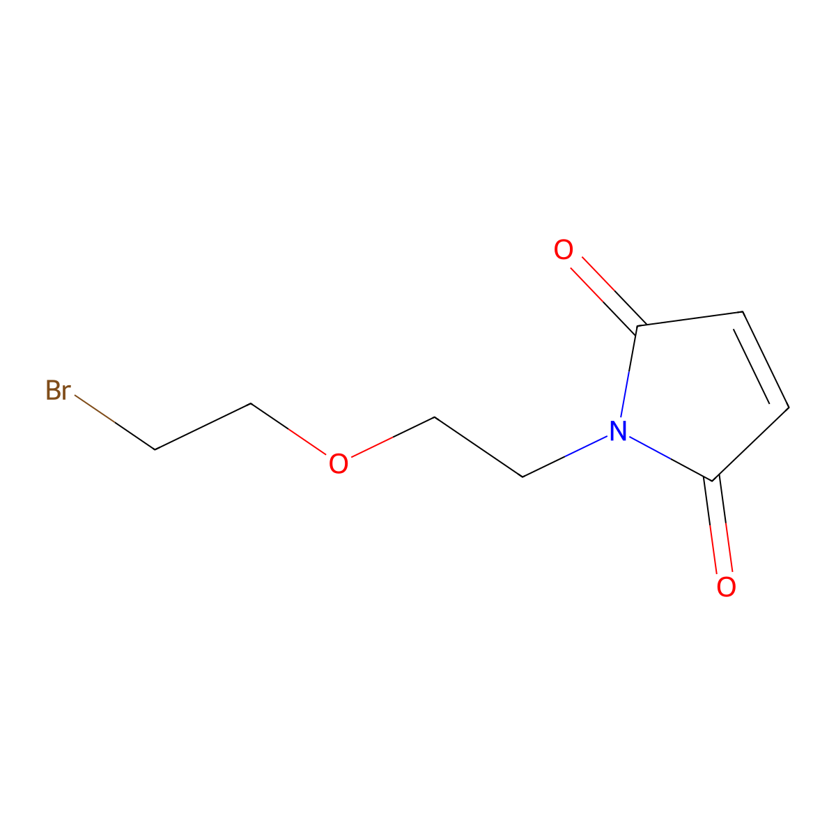 Mal-PEG1-Bromide molecular structure, CAS 1823885-81-9