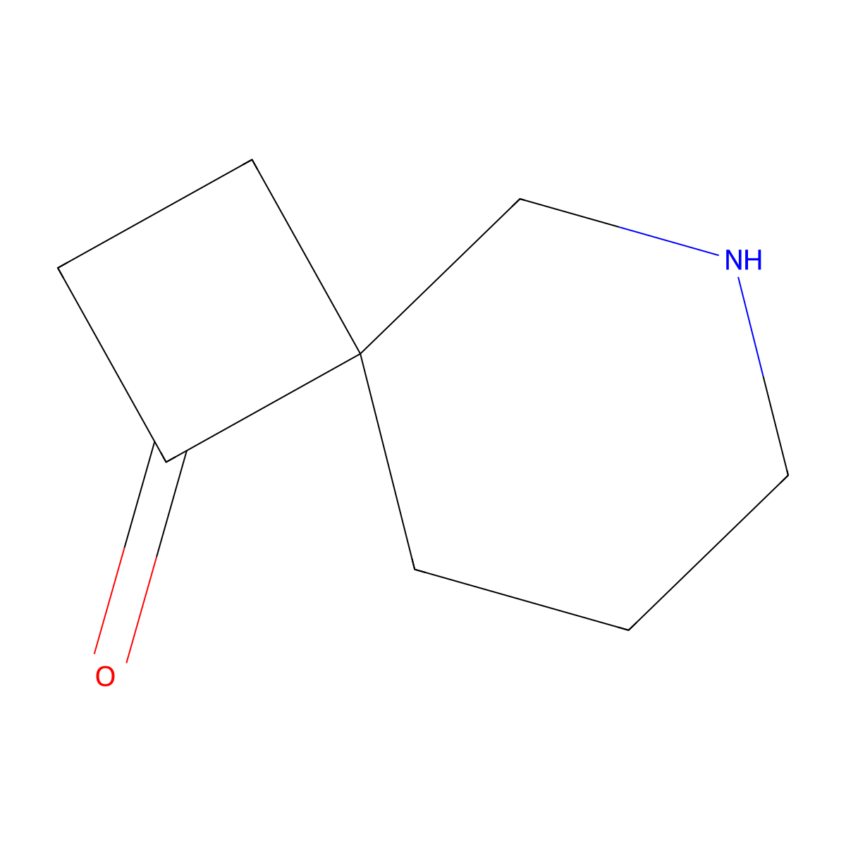6-Azaspiro[3.5]nonan-1-one molecular structure, CAS 1823886-17-4