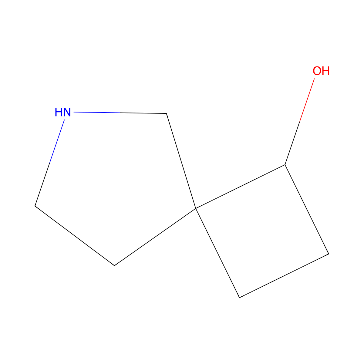 6-Azaspiro[3.4]octan-1-ol molecular structure, CAS 1823886-50-5