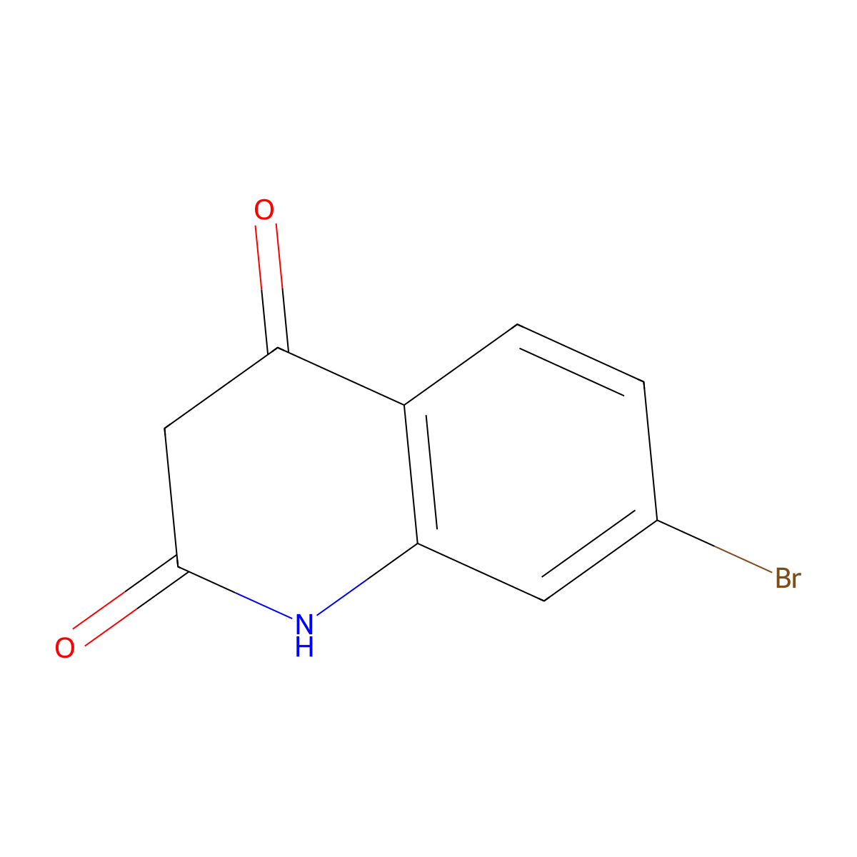 7-Bromoquinoline-2,4(1H,3H)-dione molecular structure, CAS 1823887-10-0
