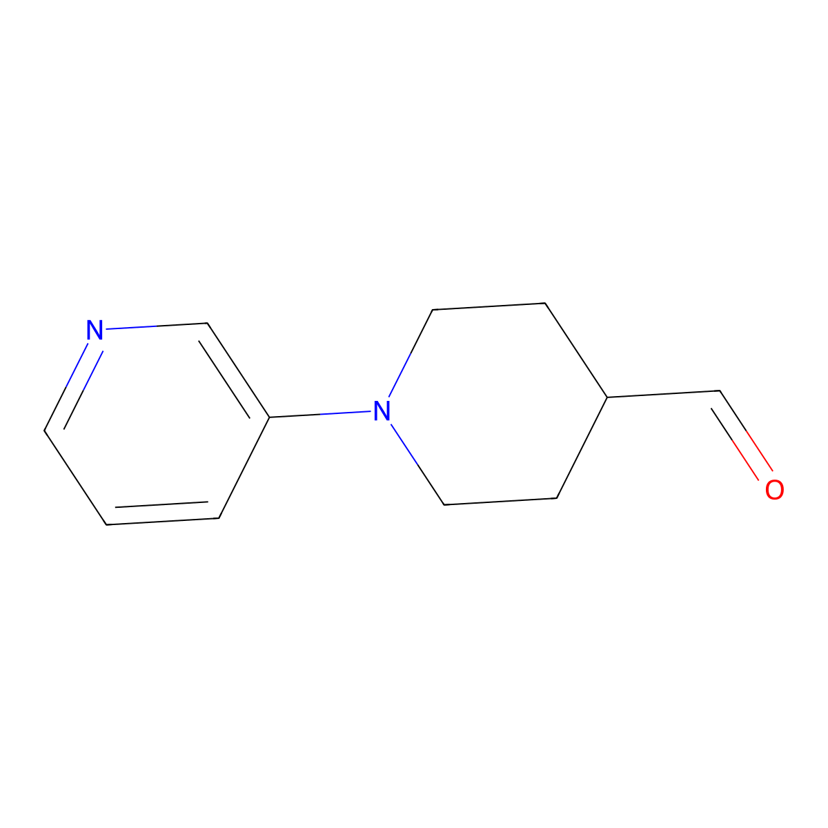 1-(Pyridin-3-yl)piperidine-4-carbaldehyde molecular structure, CAS 1823887-22-4