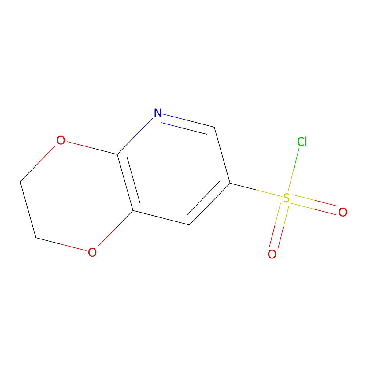 2,3-Dihydro-[1,4]dioxino[2,3-b]pyridine-7-sulfonyl chloride molecular structure, CAS 1823887-47-3