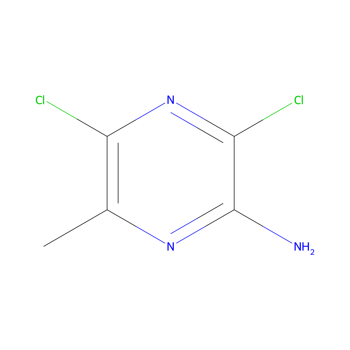 3,5-Dichloro-6-methylpyrazin-2-amine molecular structure, CAS 1823887-56-4