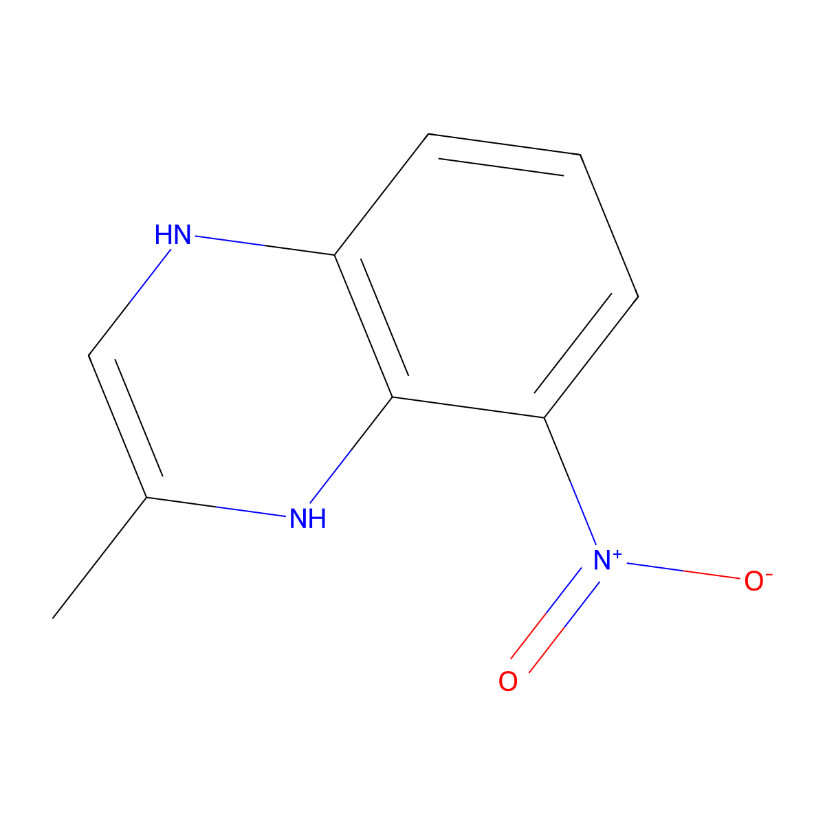 2-Methyl-8-nitro-1,4-dihydroquinoxaline molecular structure, CAS 1823888-40-9