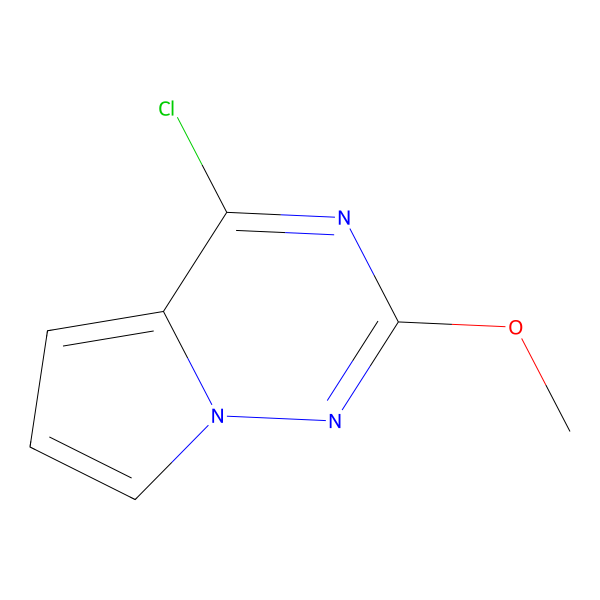4-Chloro-2-methoxypyrrolo[2,1-f][1,2,4]triazine molecular structure, CAS 1823890-86-3