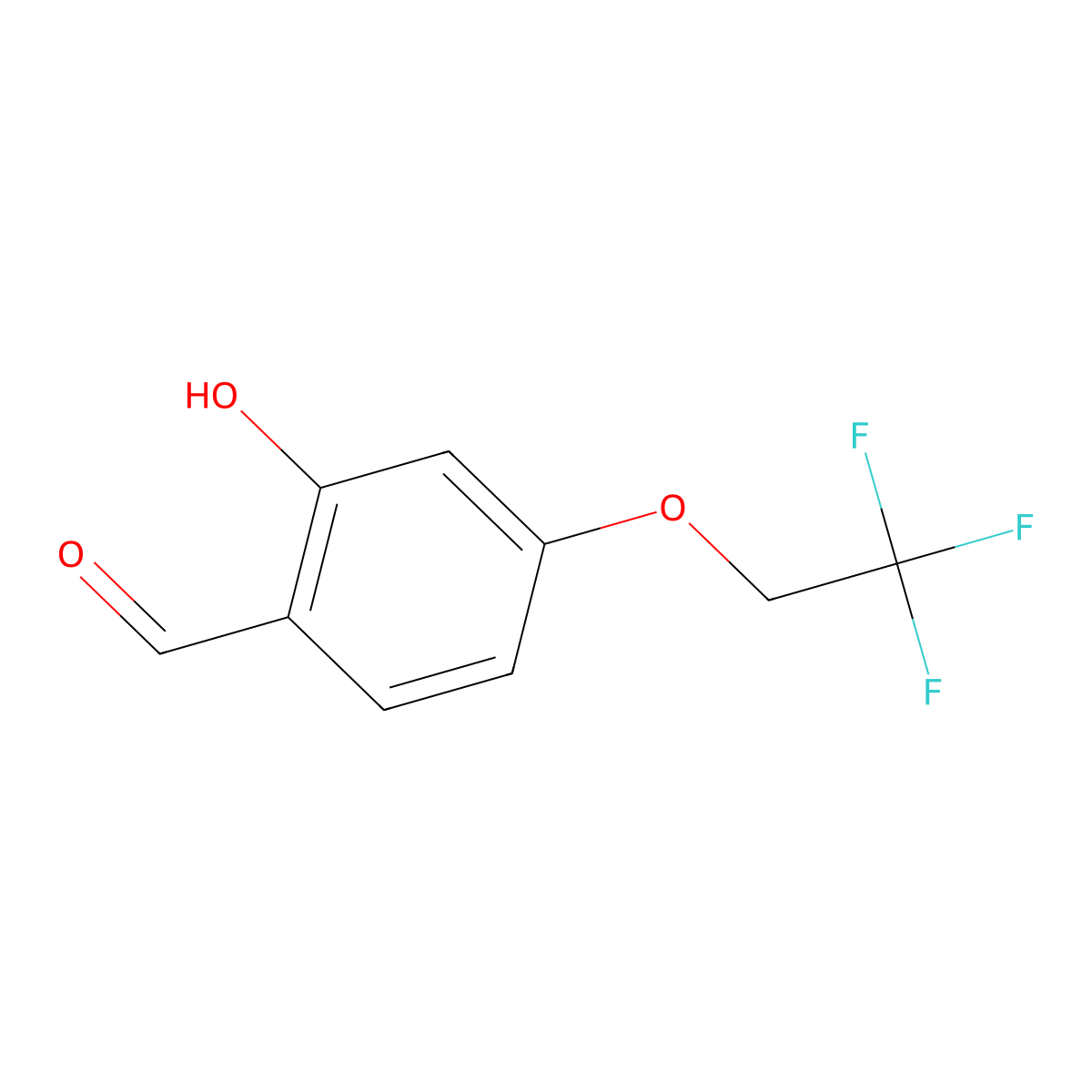 4-(2,2,2-Trifluoroethoxy)salicylaldehyde molecular structure, CAS 1823891-08-2