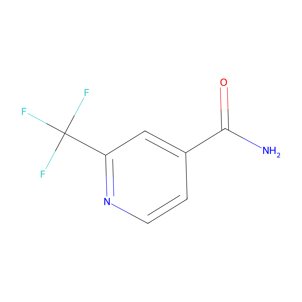 2-(Trifluoromethyl)isonicotinamide molecular structure, CAS 1823892-98-3