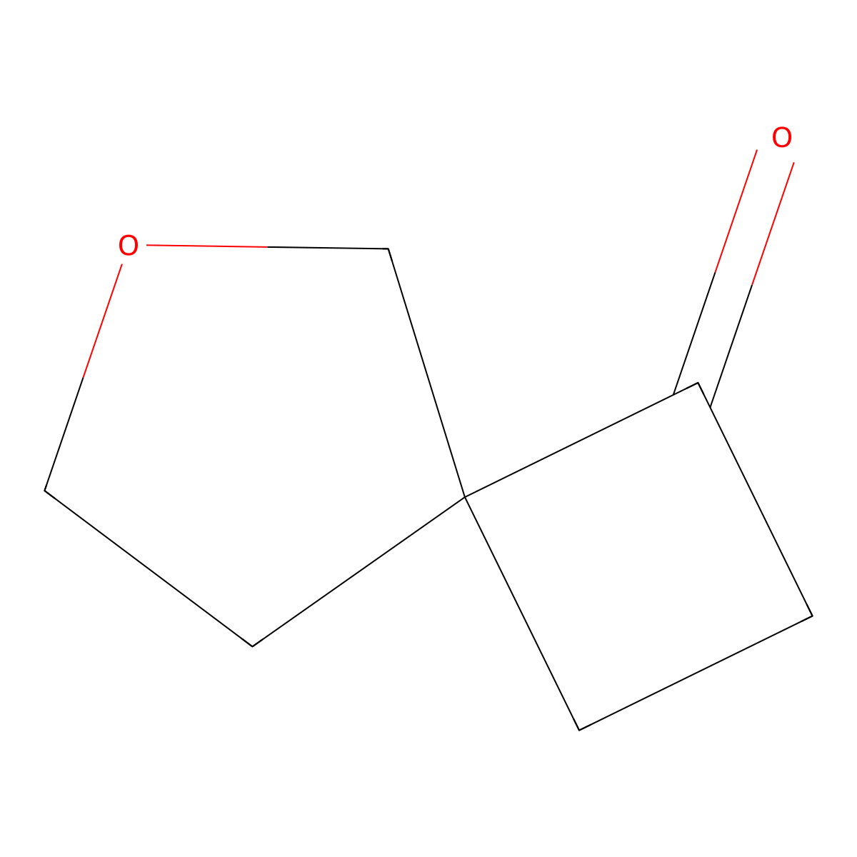 6-Oxaspiro[3.4]octan-1-one molecular structure, CAS 1823895-19-7