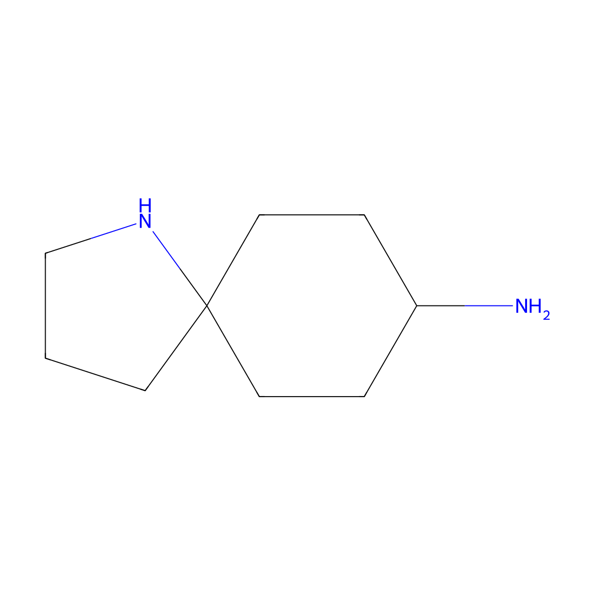 1-Azaspiro[4.5]decan-8-amine molecular structure, CAS 1823898-55-0