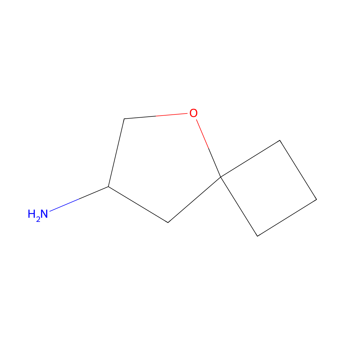 5-Oxaspiro(3.4)octan-7-amine molecular structure, CAS 1823901-45-6