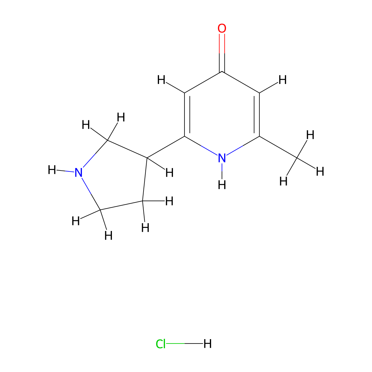 2-Methyl-6-(pyrrolidin-3-yl)pyridin-4-ol hydrochloride molecular structure, CAS 1823903-20-3