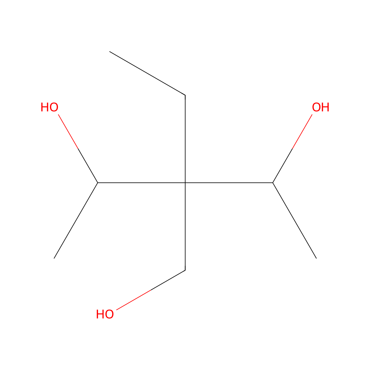 3-Ethyl-3-(hydroxymethyl)-2,4-pentanediol molecular structure, CAS 1823903-94-1