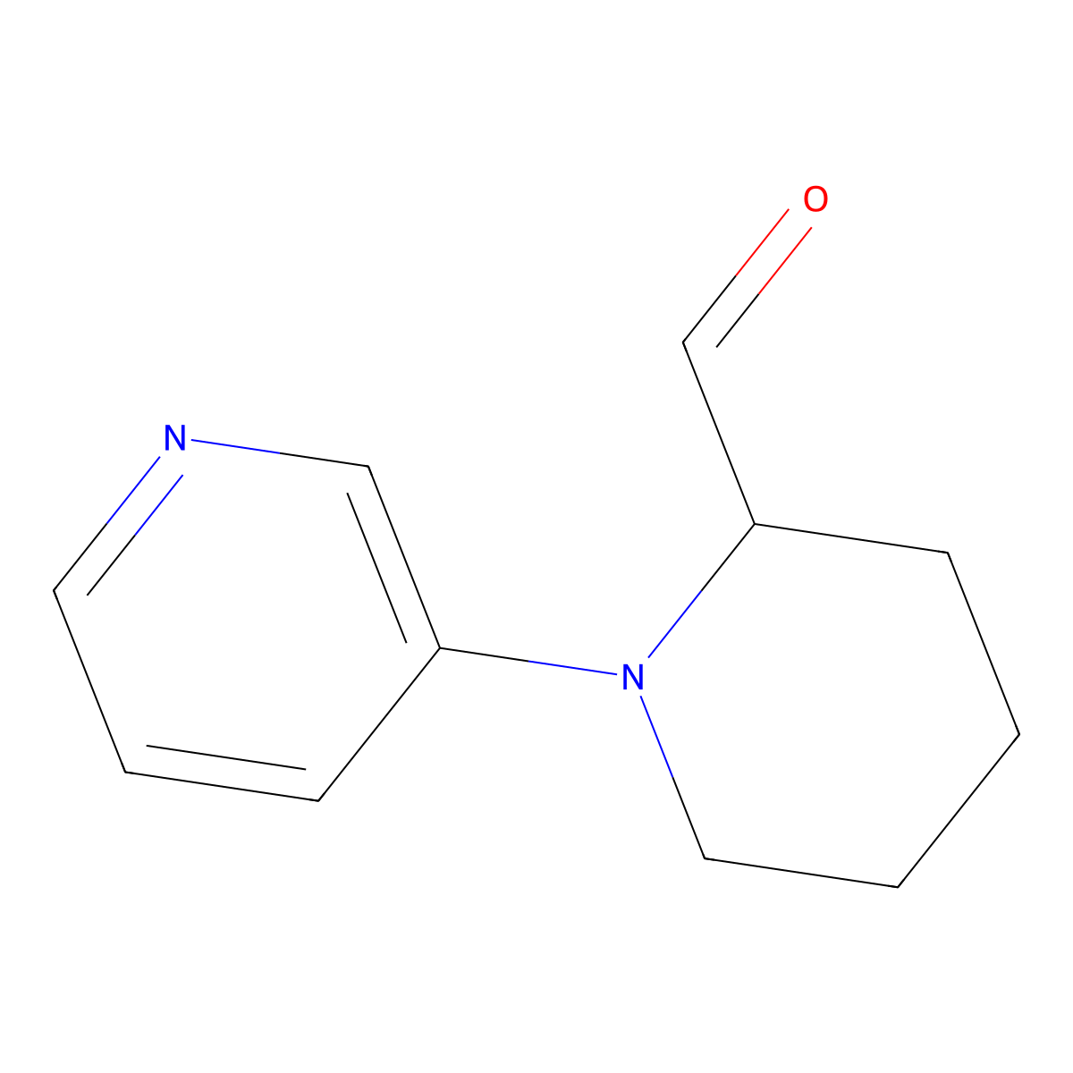 1-(Pyridin-3-yl)piperidine-2-carbaldehyde molecular structure, CAS 1823904-32-0