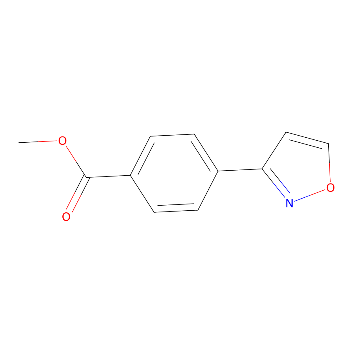 Methyl 4-(isoxazol-3-yl)benzoate molecular structure, CAS 1823904-36-4