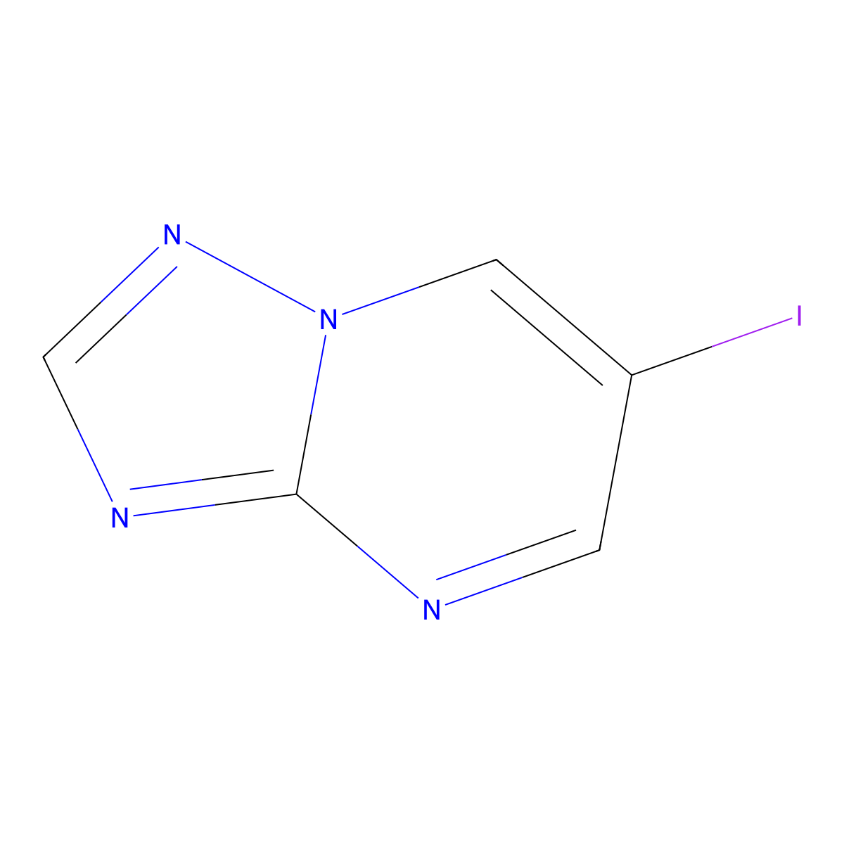 6-Iodo-[1,2,4]triazolo[1,5-a]pyrimidine molecular structure, CAS 1823909-60-9