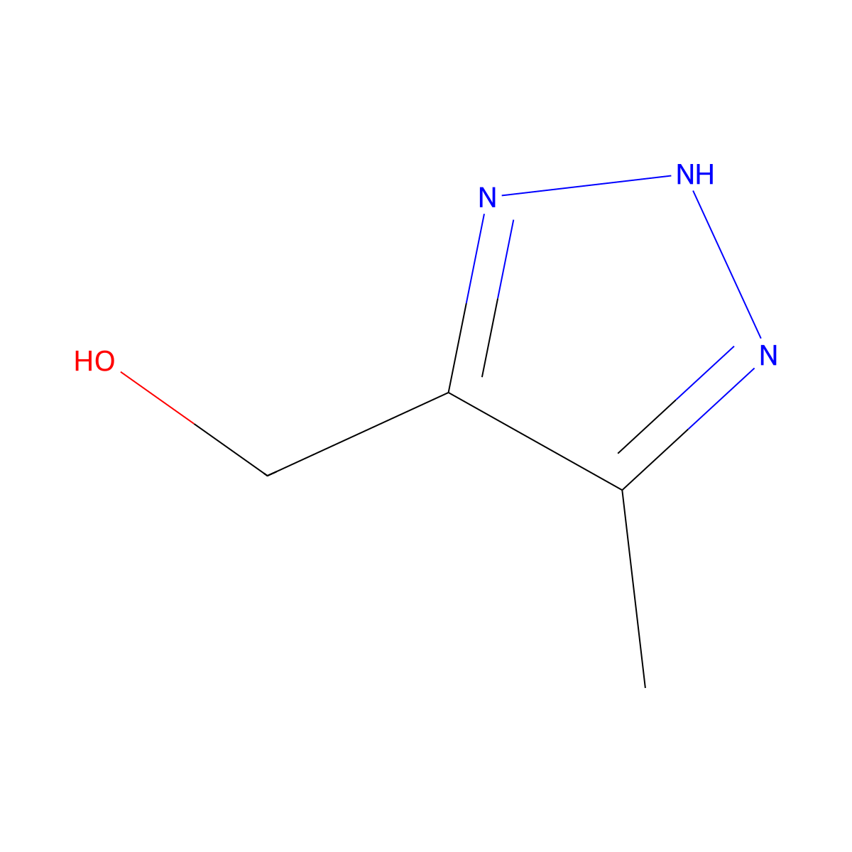 (5-methyl-1H-1,2,3-triazol-4-yl)methanol molecular structure, CAS 1823911-79-0