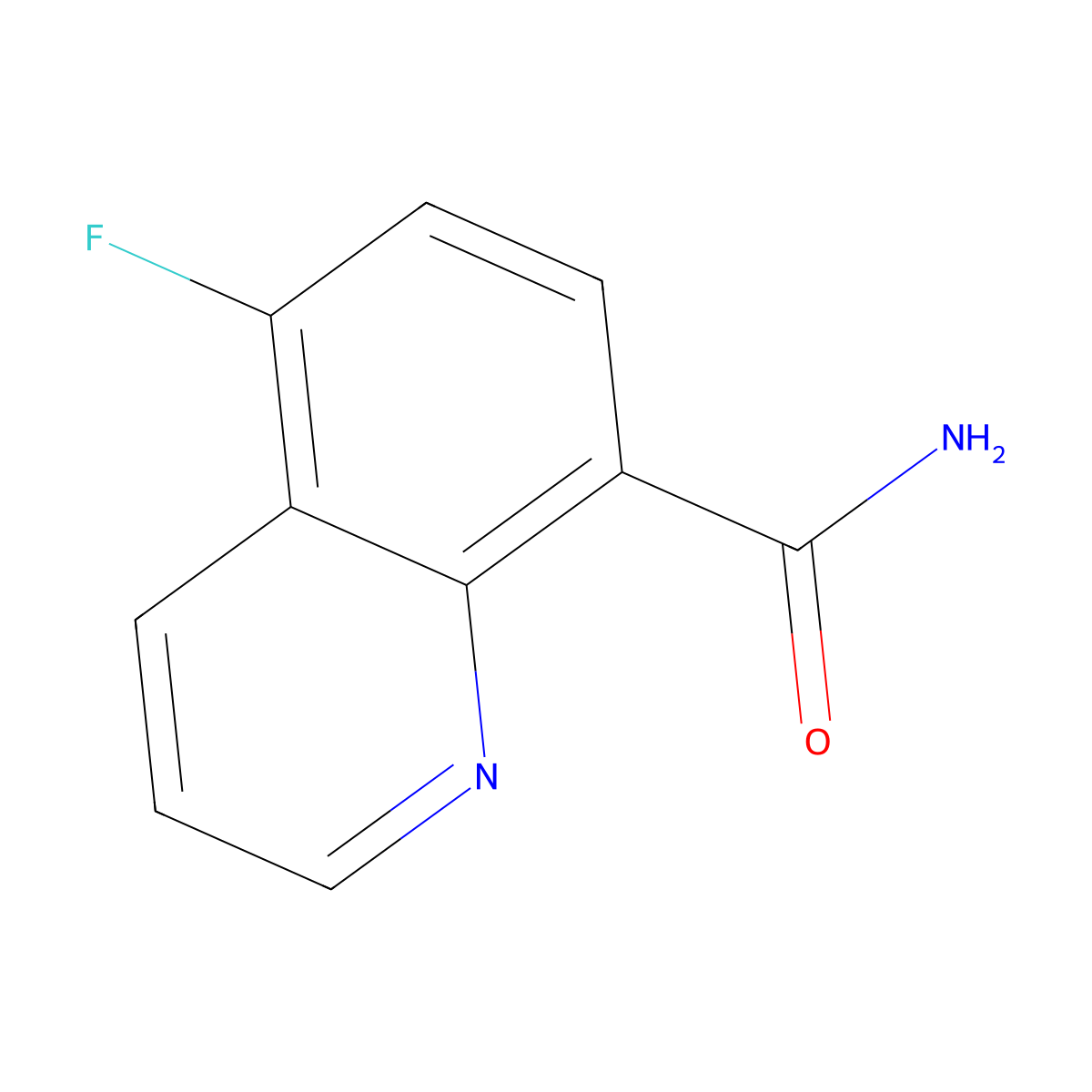 5-Fluoroquinoline-8-carboxamide molecular structure, CAS 1823913-52-5